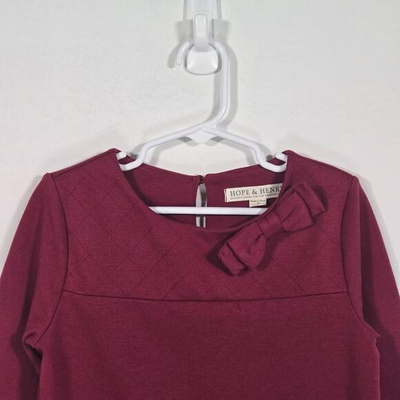 Hope & Henry Quilted Ponte Burgandy Riding Dress. Size 7. - Picture 5 of 8